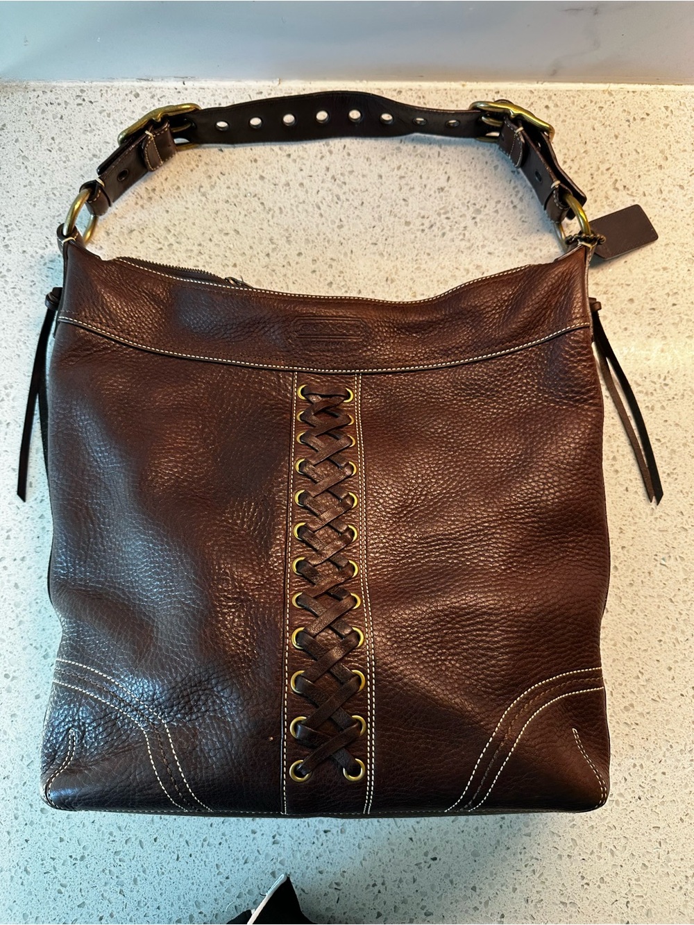 Coach Brown Chelsea with lace up - Picture 3 of 12